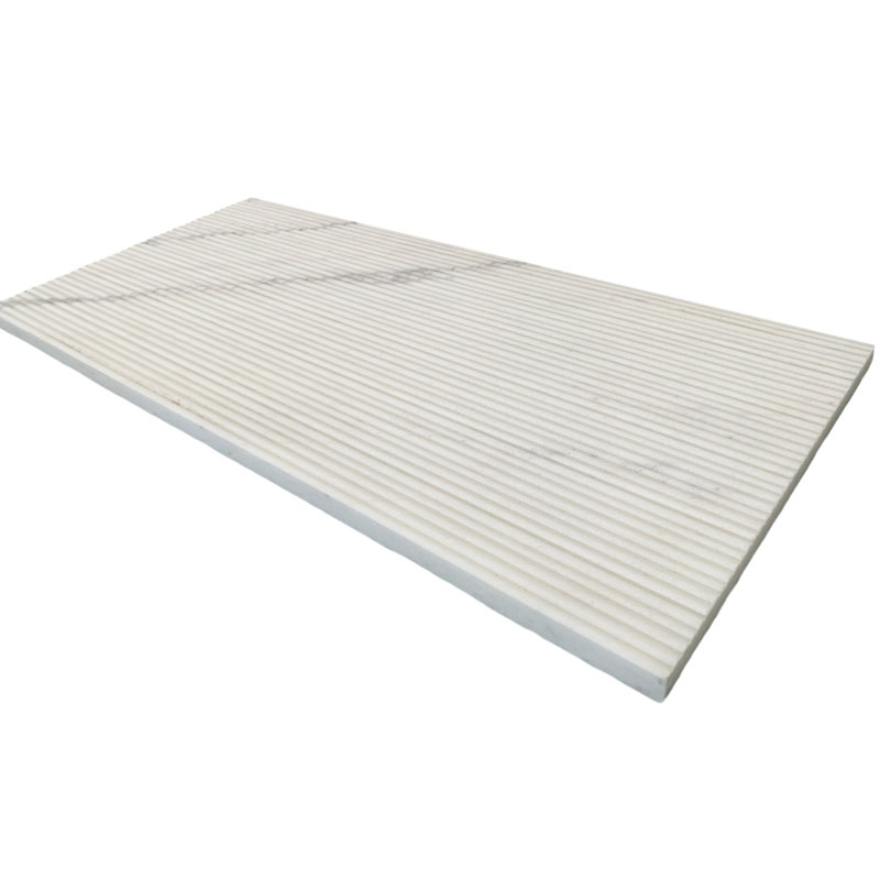 Carreaux de marbre naturels de 12 po x 24 po - Finition texturée Ol pour la finition en pierre du mur du hall d'entrée, salles à manger appropriées