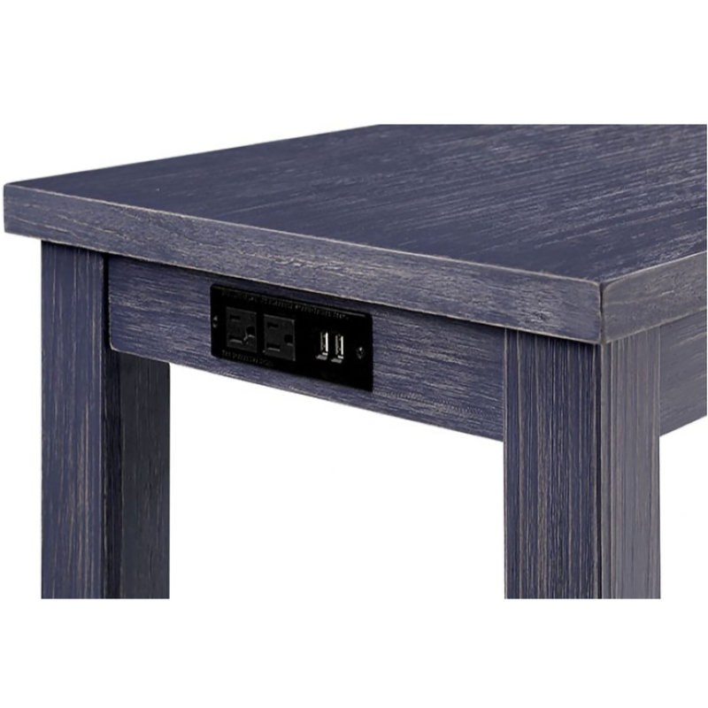 Duncamn 3 - Person Trestle Dining Set, Antique Blue, Antique Blue