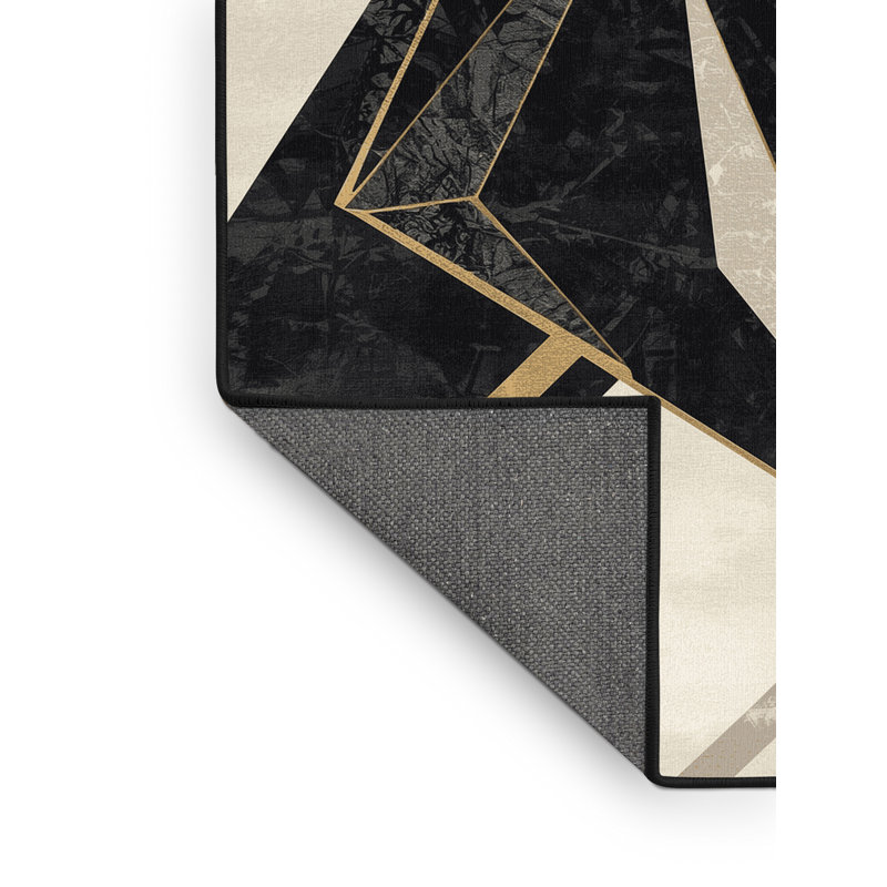Tapis beige moelleux moelleux Iseminger Anubis, 7 x 9