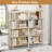 5 Tier Large Book Shelf, Bookcase Home Office Open Bookshelf,Shelves For Living Room, Office Shelf,Vintage Industrial Style Bookshelf With Metal Frame-1982817543