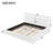 King Size Upholstered Platform Bed, White-406820692