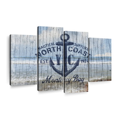 " North Coast Monterey Bay " by Paradise Art Collectives 4 - Pieces