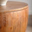 Table basse 31,5 "en forme de seau - rangement rétro - brun-129581663