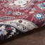 Tapis performance rouge / beige / bleu tissé à la machine Korey-568074591