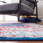Tapis bleu marine / rouge Aurich 851-89244109
