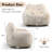 Compression Large Velvet Fabric Heart-Shaped Bean Bag Chair-1208658377