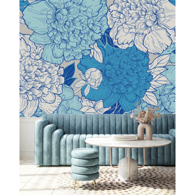 Murale pivoines