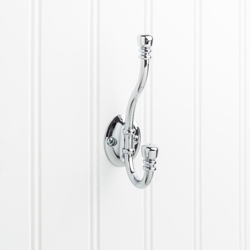 Crochet utilitaire mural pour serviette de bain, Chrome poli