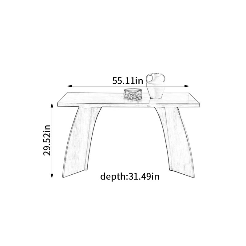 Table de salle à manger rectangulaire brun foncé, 29,52 po H x 55,11 po L x 31,49 po l