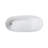 Kingston Brass Aqua Eden 72-Inch Acrylic Oval Single Slipper Freestanding Tub with Drain