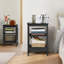 Lit simple tapissier avec 2 tables de chevet - Ensemble de chambre à coucher moderne-688668853-688668851