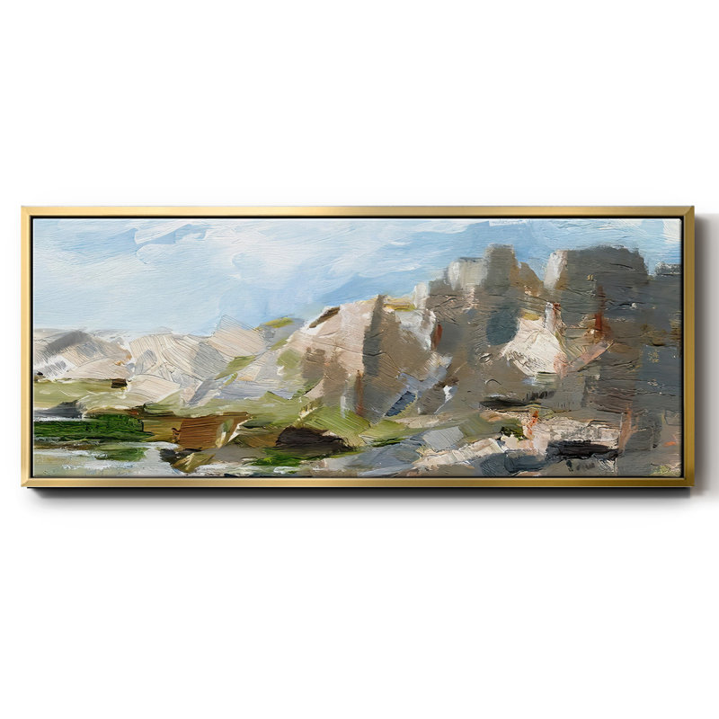 Western Cliffs II- Framed Canvas