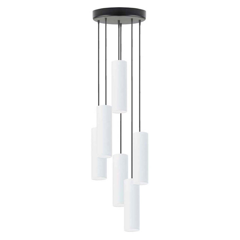 Denegal 6 - Light Cluster Pendant, White, Black