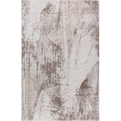 Machine Washable Cooper Ivory/Brown Rug