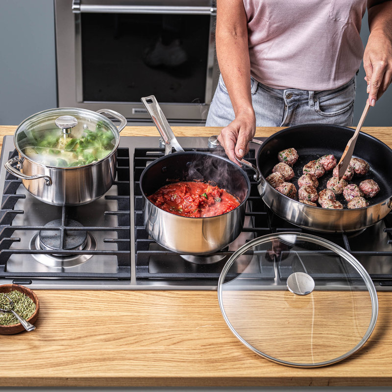 KitchenAid Stainless Steel 7 Piece Cookware Set