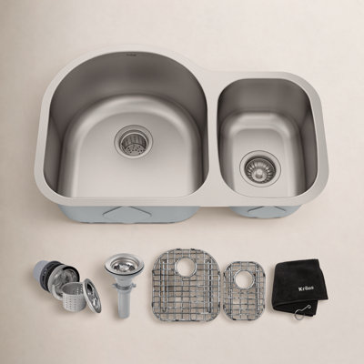 Premier 30" Undermount Double Bowl Sink