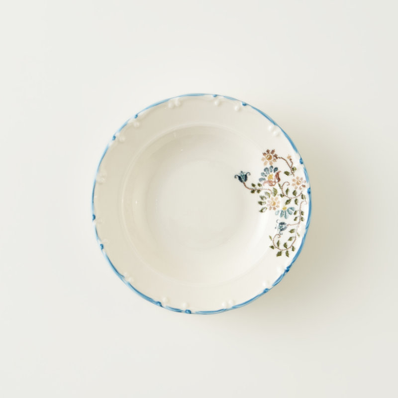 Assiette à salade rétro en porcelaine
