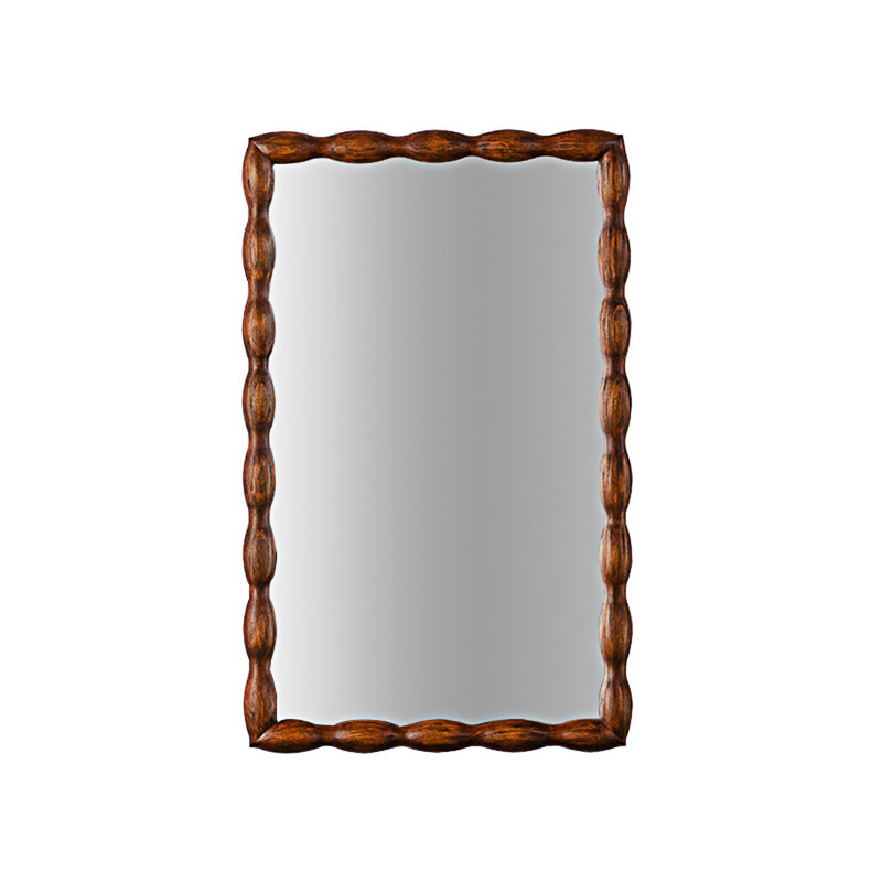 Miroir mural en bois pleine grandeur