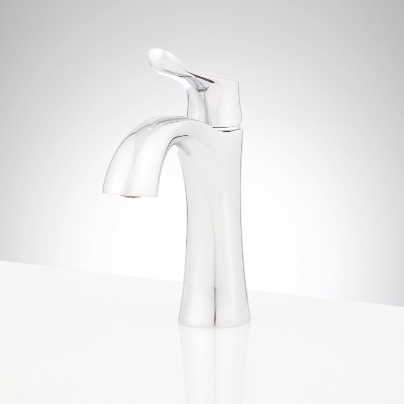 Provincetown 1.2 GPM Single Hole Bathroom Faucet with Metal Lever Handle and Pop-Up Drain Assembly, Chrome