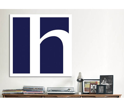 Art textuel sur toile, bleu et blanc