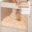 Cage à hamster à 4 niveaux, armoire de rangement, armoire d'appoint