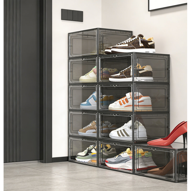 Extra-Large Heavy-Duty Stackable Shoe Organizer Box