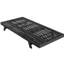 Méridienne pliable en bois noir 2/3, réglable, inclinable à 4 positions, base à lattes, compatible avec tous les temps, pliable, support lombaire ergonomique noir
