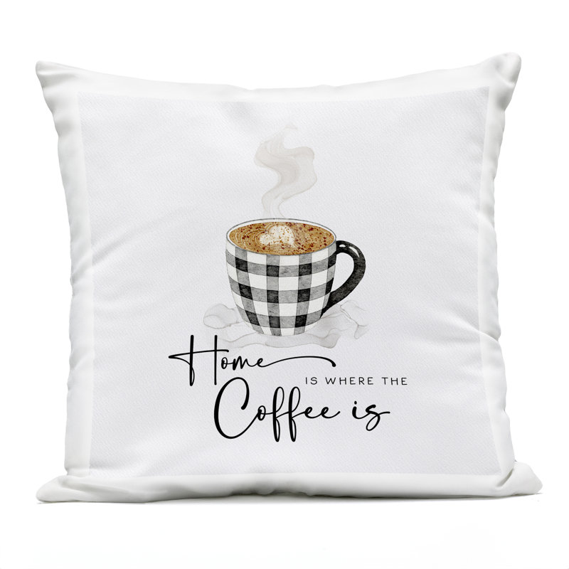 Oreiller imprimé Where Where The Coffee Is, par Joy Hall