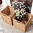 Wicker Storage Baskets Foldable Square Handmade Woven Bins