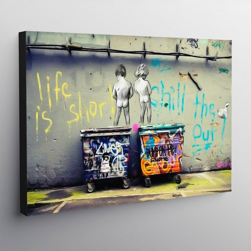 Life Is Short - Wrapped Canvas Print, 30.5cm H x 41cm W x 4cm D