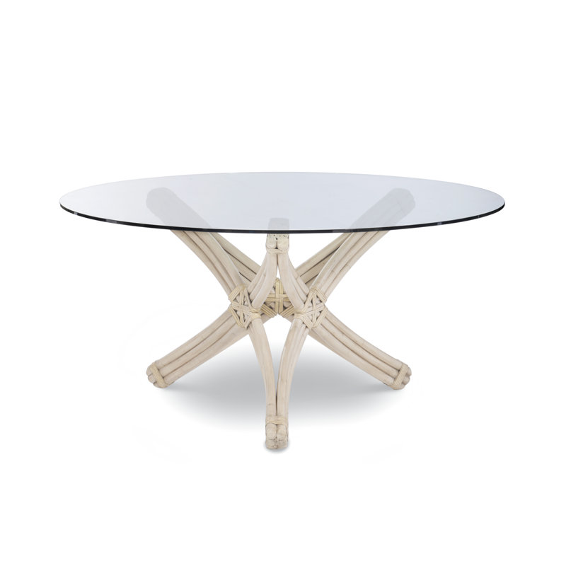 Caribe Round Glass Dining Table, Peninsula