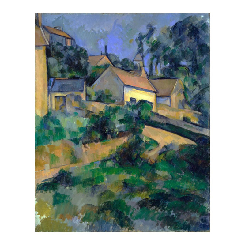 La Route tournante à Montgeroult, Paul Cézanne, estampe numérique, H 28 po x l 22 po