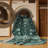 Machine Washable Overdyed Green Area Rug-1667124519