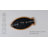 Lava Enameled Cast Iron Skillet 9.5 inch-Fish Shaped Pan with Beechwood Service Platter