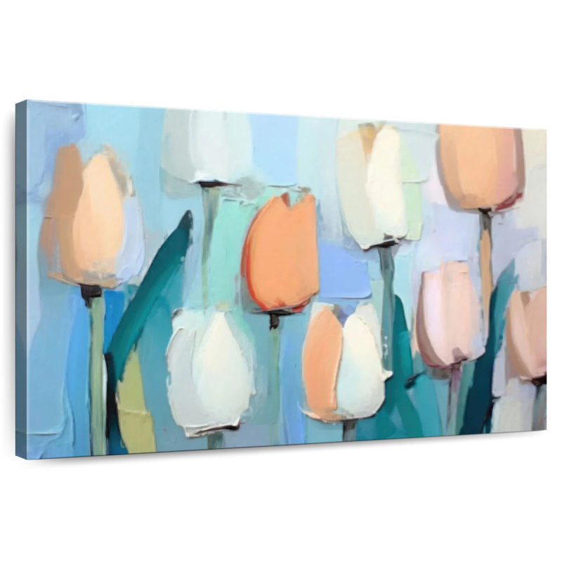Harnek Pastel Tulips III, 32" H x 48" W