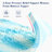 Molley 4"in Memory Foam Mattress Topper 5-Zone Pressure Relief Support Pad,Twin,Blue-280265007-280265003