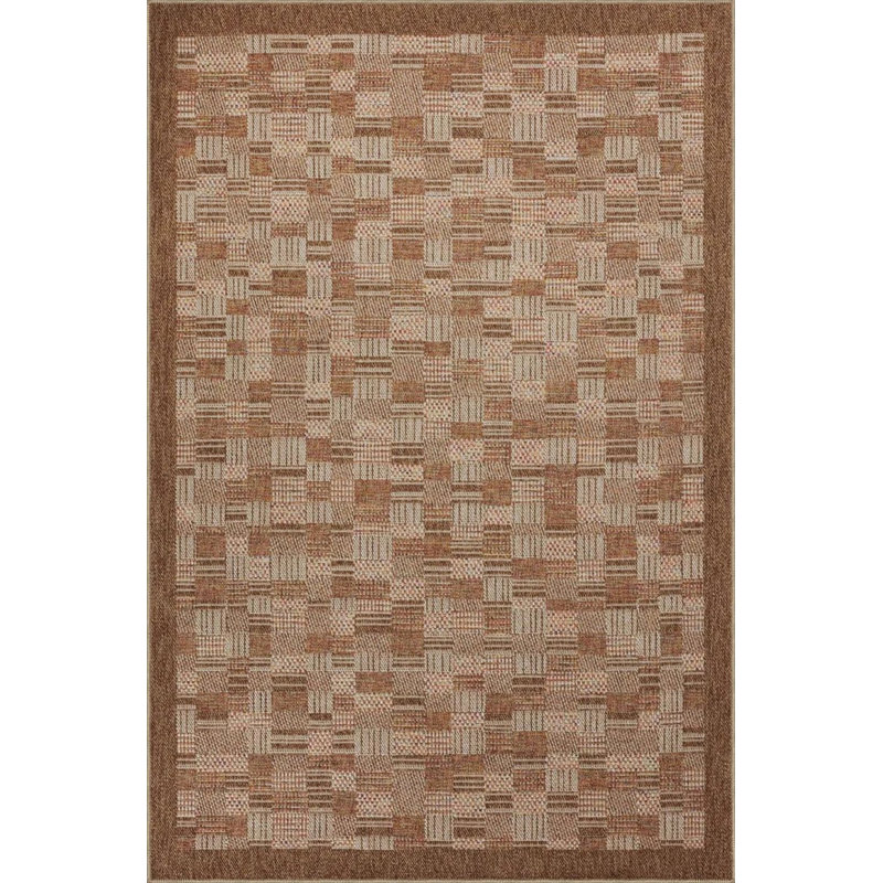 Decorative Washable Carpet With Colorful Cube Motifs, Rectangle 3'4" x 5'