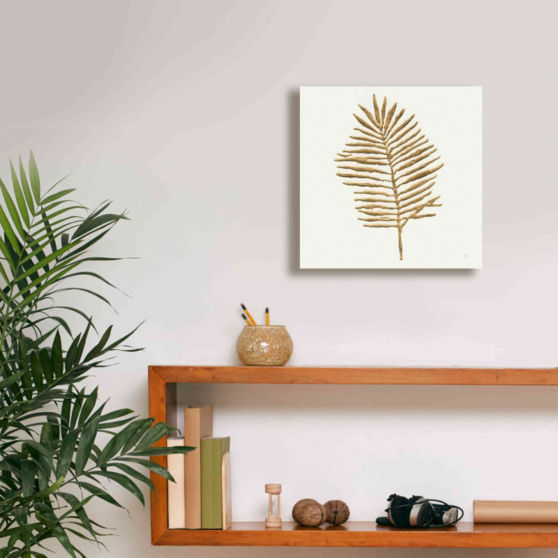 «Gilded Palm II» par Chris Paschke, H 12 po x l 12 po x P 0,75 po