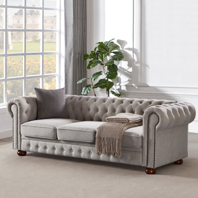 Behanan 88.5'' Rolled Arm Chesterfield Sofa -  Darby Home Co, 64FF01ADEACE44508B32F682B6BF4235
