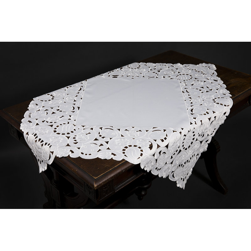 Okehampt Solid Color Square Easter Table Topper