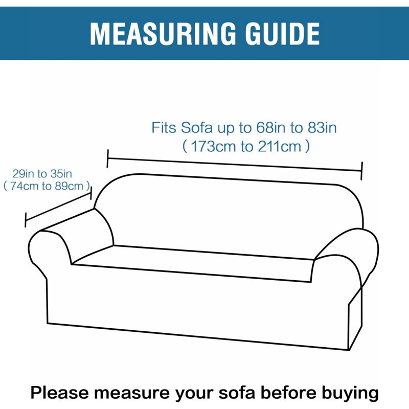 Fabric Box Cushion Sofa Slipcover, Green