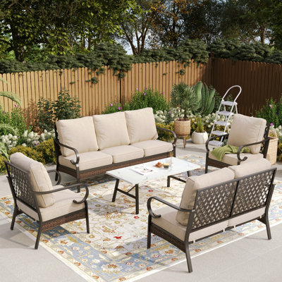 7 - Person Outdoor Furniture Sets With Thick Cushions