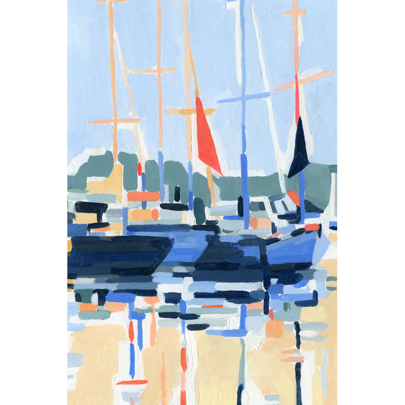 Marina Interpretation II by Emma Caroline - Painting, 122cm H x 81cm W, Wrapped Canvas