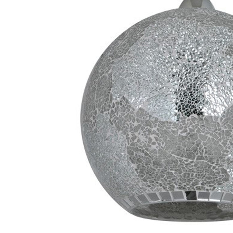 Gingrich 1 - Light Nickel Sphere Pendant