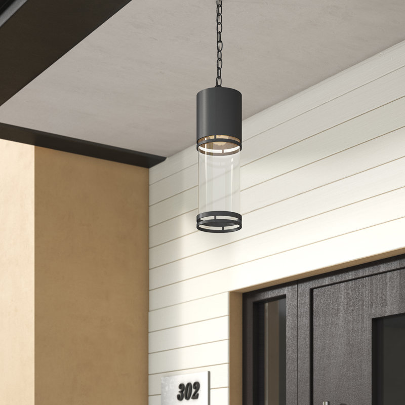 Baniya Outdoor Hanging Lantern, Black