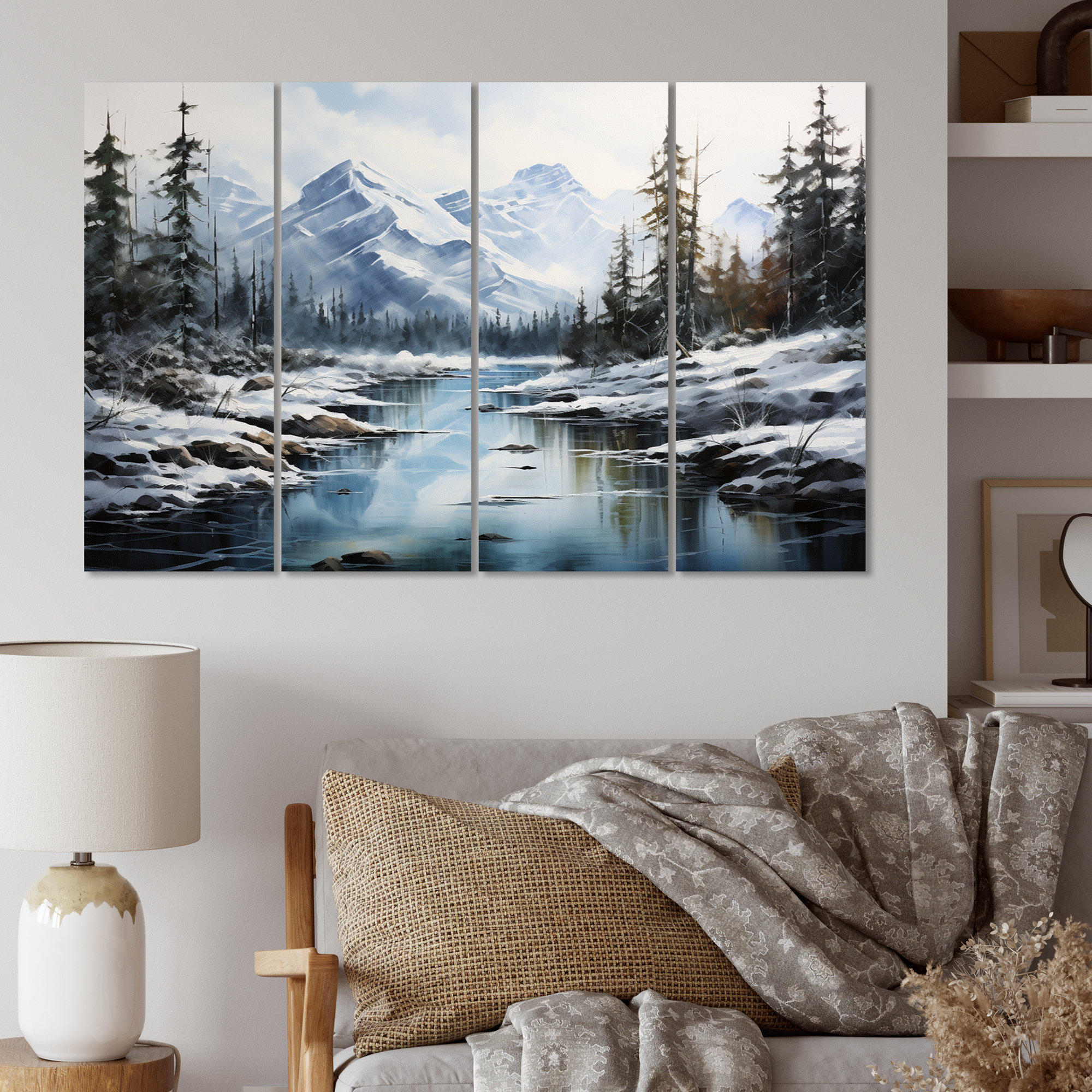 DesignArt Canada Misty Mountain Majesty IV Landscape & Nature Wall