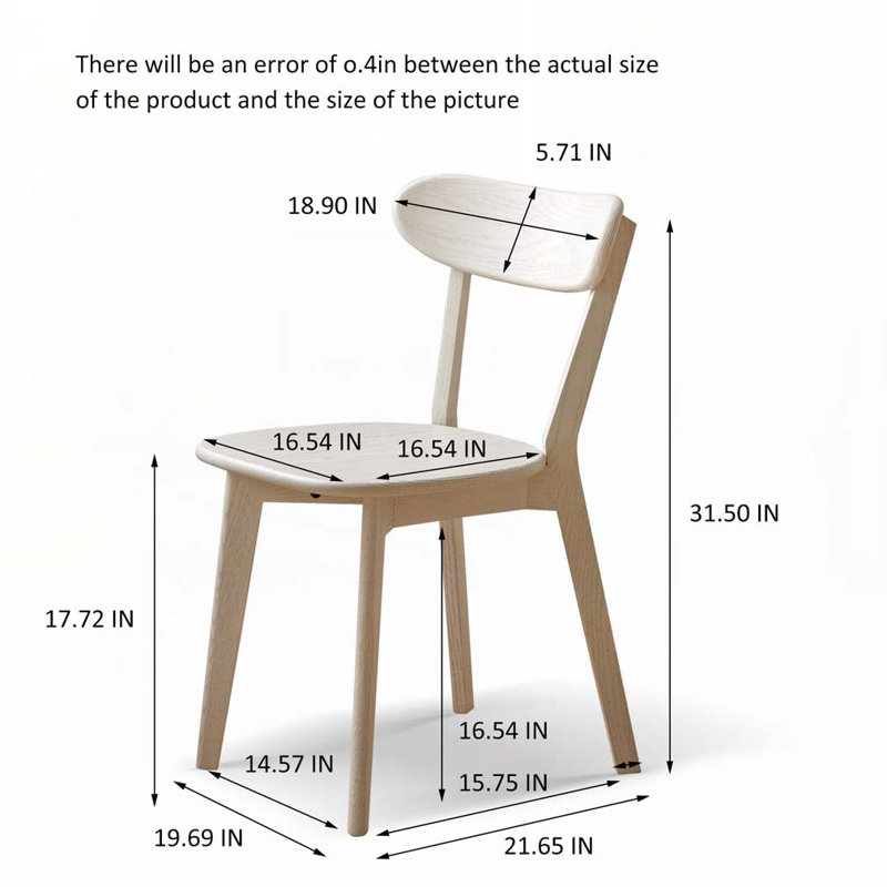 Chaises de salle à manger en bois, Blanc