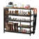 Florrie 4 Tier 19 Pair Solid Wood Shoe Storage with Storage Package and Umbrella Stand