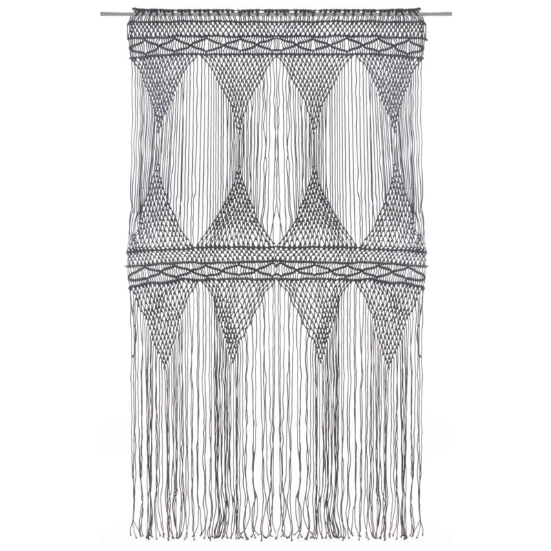 Lasseter Sheer Curtain Single Panel, Anthracite
