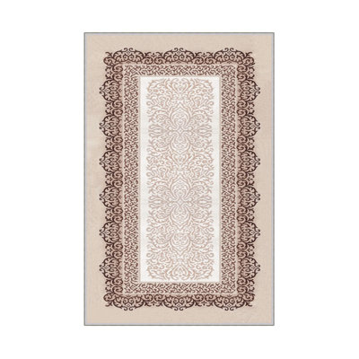 Premium Woven Area Rug (1.6 x 2.6 Feet), 100% Polyester, 0.3 in Pile Height | Antibacterial, Non-Slip PVC Dot Underside | Machine Washable, 3D Digital Print | Ideal for Living Room, Bedroom & Entryway Decor